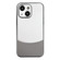 iPhone 15 Shockproof Frosted PC Silicone Frame Phone Case - Silver