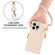 iPhone 15 Side Buckle RFID Anti-theft Leather Phone Case - Apricot
