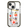 iPhone 15 Simple Illustration Pattern Full Coverage Phone Case - Travel Ticket B