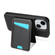 iPhone 15 Skin Feel Detachable Card Bag Magsafe Phone Case - Black