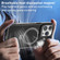 iPhone 15 Skin Feel PC+TPU Cooling Magnetic Magsafe Phone Case with Stand - Navy Blue