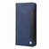 iPhone 15 Skin Feel Splicing Leather Phone Case - Blue