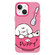iPhone 15 Skin Feeling Jelly TPU Hybrid PC Phone Case - A Bowl of Puppy Pink
