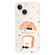 iPhone 15 Skin Feeling Jelly TPU Hybrid PC Phone Case - Polka Dot Bread White