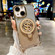 iPhone 15 Space Gradient Glitter MagSafe Holder Phone Case with Lens Film - Gold