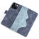 iPhone 15 Stitching Horizontal Flip Leather Phone Case - Blue