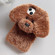 iPhone 15 Teddy Dog Plush TPU Phone Case - Brown