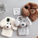 iPhone 15 Teddy Dog Plush TPU Phone Case - Brown