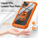 iPhone 15 TPU + PC Lens Protection Phone Case with Ring Holder - Orange