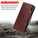 iPhone 15 Tri-Fold 9-Card Wallets Leather Phone Case - Brown