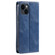 iPhone 15 TTUDRCH RFID Retro Texture Magnetic Leather Phone Case - Blue