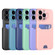iPhone 15 Two-Color Invisible Lens Holder Phone Case - Blue Lake