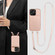 iPhone 15 VIETAO Litchi Texture Wallet PU Phone Case with Lanyard - Grey