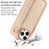 iPhone 15 VIETAO Rhombic Texture Wristband PU Phone Case - Black