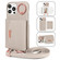 iPhone 15 VIETAO Ring Holder Card Bag Phone Case with Lanyard - Grey