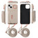 iPhone 15 VIETAO Ring Holder Card Bag Phone Case with Lanyard - Grey
