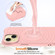 iPhone 15 Wave Texture MagSafe Magnetic Liquid Silicone Phone Case - Pink