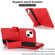 iPhone 15 Wristband Holder Zipper Purse RFID Leather Phone Case - Red