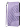 iPhone 15 YX0060 Elephant Head Embossed Phone Leather Case with Lanyard - Light Purple
