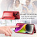 iPhone 15 Zipper Wallet Leather Back Shockproof Phone Case - Red