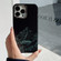 iPhone 15 Pro Max 2 in 1 Aurora Electroplating Frame Phone Case - Snowy Mountains Black