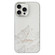 iPhone 15 Pro Max 2 in 1 Aurora Electroplating Frame Phone Case - Snowy Mountains White