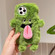 iPhone 15 Pro Max 3D Magnetic Long Tongue Monster Plush Phone Case - Green