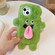 iPhone 15 Pro Max 3D Magnetic Long Tongue Monster Plush Phone Case - Green