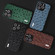 iPhone 15 Pro Max ABEEL Genuine Leather Ostrich Texture Phone Case - Green