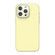 iPhone 15 Pro Max Acrylic Lens Film + Liquid Silicone Full Coverage Phone Case - Milk Yellow