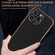 iPhone 15 Pro Max AZNS Electroplated Edge Carbon Fiber Texture Phone Case - Black