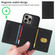 iPhone 15 Pro Max BETOPNICE Horizontal Flip Detachable MagSafe Wallet Phone Case - Black