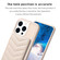iPhone 15 Pro Max BF26 Wave Pattern Card Bag Holder Phone Case - Beige