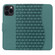 iPhone 15 Pro Max Business Diamond Buckle Leather Phone Case with Lanyard - Green