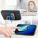 iPhone 15 Pro Max Carbon Fiber Card Wallet Ring Holder Phone Case - Black
