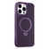 iPhone 15 Pro Max Carbon Fiber Texture 360 MagSafe Holder Phone Case - Purple