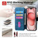 iPhone 15 Pro Max CaseNeo MagSafe RFID Anti-theft Retro Leather Phone Case - Blue