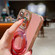 iPhone 15 Pro Max Charm Eye Electroplating Metal Holder Phone Case - Red
