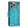 iPhone 15 Pro Max Colored Drawing Pattern Zipper Phone Leather Case - Plum Blossom
