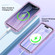 iPhone 15 Pro Max Colorful MagSafe Magnetic PC Hybrid TPU Phone Case - Light Purple