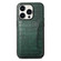 iPhone 15 Pro Max Crocodile Texture Card Bag Design Full Coverage Phone Case - Green