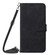 iPhone 15 Pro Max Crossbody 3D Embossed Flip Leather Phone Case - Black