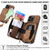 iPhone 15 Pro Max Crossbody Multi-function Zipper Wallet Phone Case - Brown