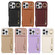 iPhone 15 Pro Max Crossbody Zipper Wallet Ring Holder Litchi Leather Phone Case - Black