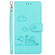 iPhone 15 Pro Max Cute Cats RFID Leather Phone Case - Green
