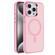 iPhone 15 Pro Max Electroplated IMD Magsafe PC Hybrid TPU Phone Case - Pink