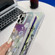 iPhone 15 Pro Max Electroplating Laser Flower Texture TPU Phone Case - Leaves AH12