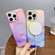 iPhone 15 Pro Max Gradient MagSafe PC Hybrid TPU Phone Case - Blue