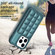 iPhone 15 Pro Max Grid Card Slot Holder Phone Case - Green