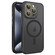 iPhone 15 Pro Max Hardware Side Cooling Skin Feel Frosted MagSafe Magnetic Phone Case with Lens Film - Black